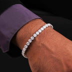 5 MM Round Shaped Tennis Bracelet