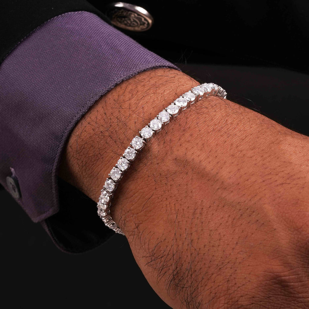 4 MM Round Shaped Tennis Bracelet