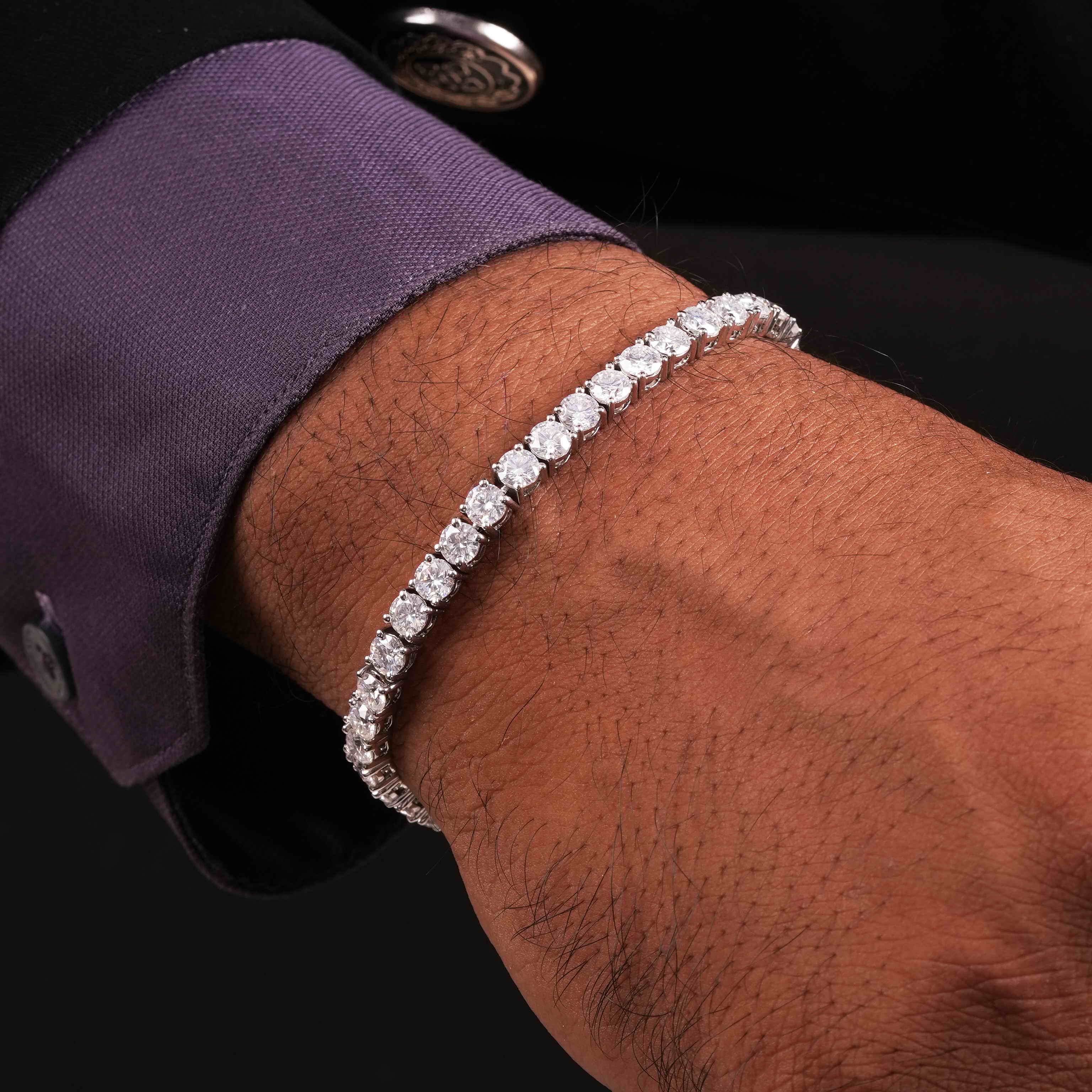 4 MM Round Shaped Tennis Bracelet