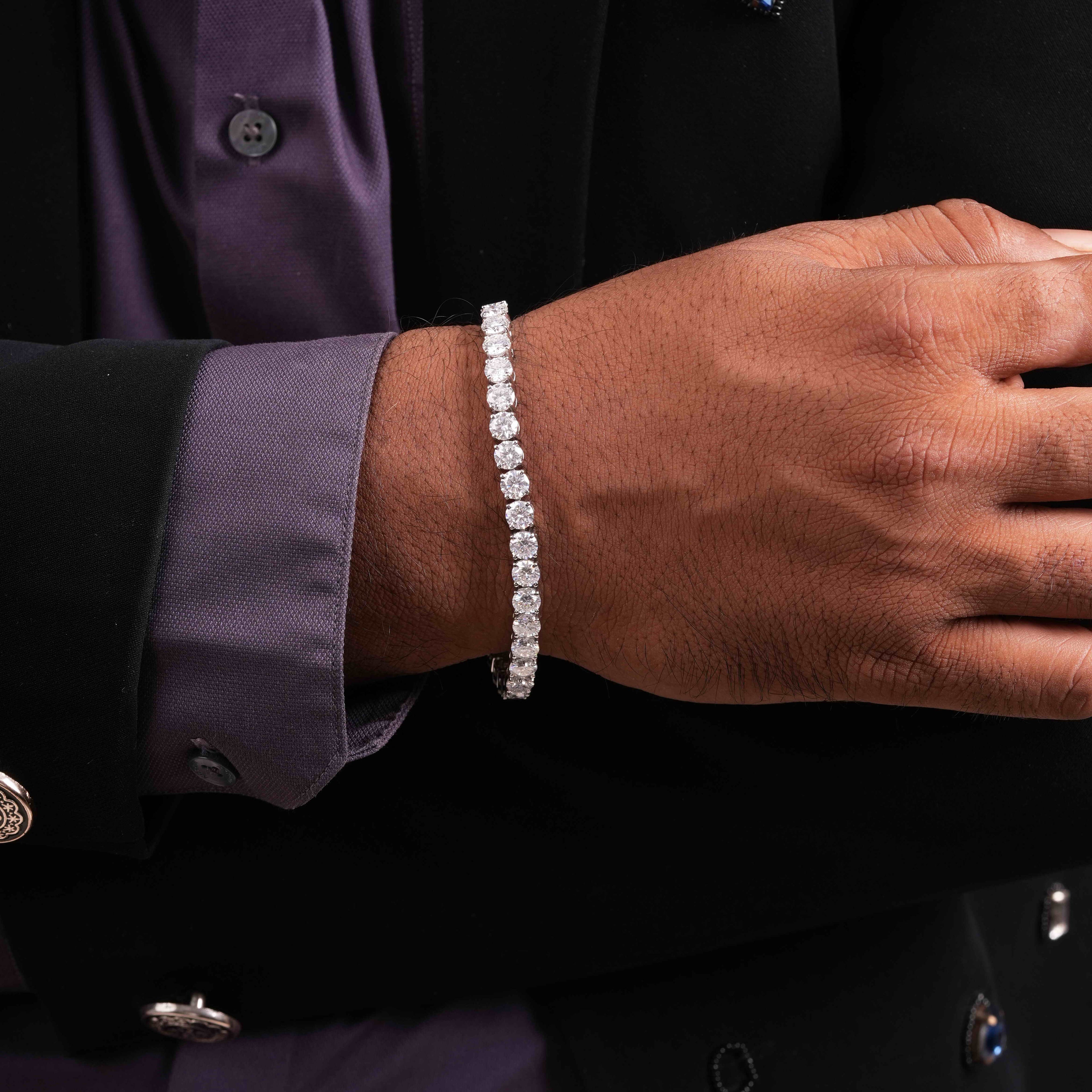 5.5 MM Round Shaped Tennis Bracelet