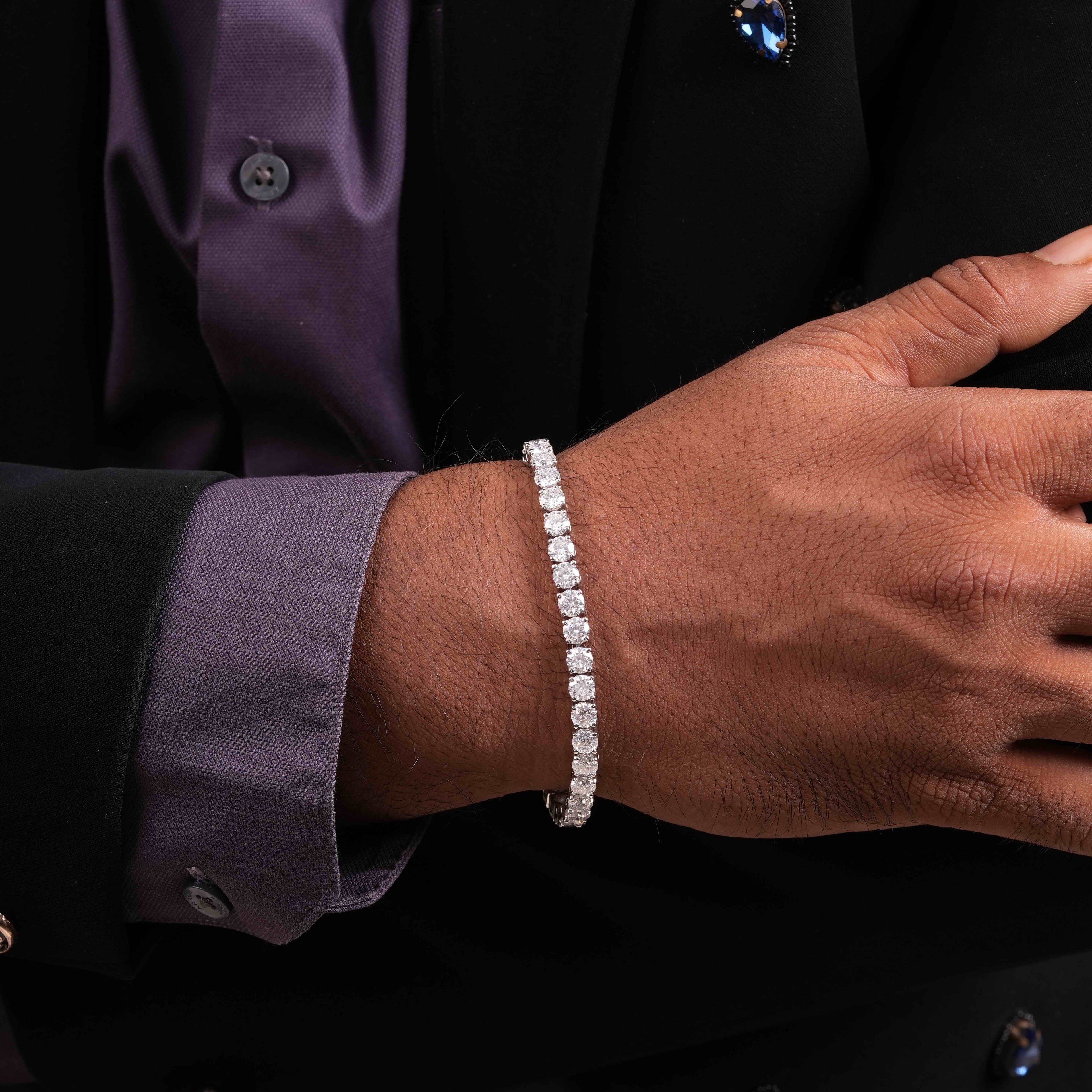 5 MM Round Shaped Tennis Bracelet