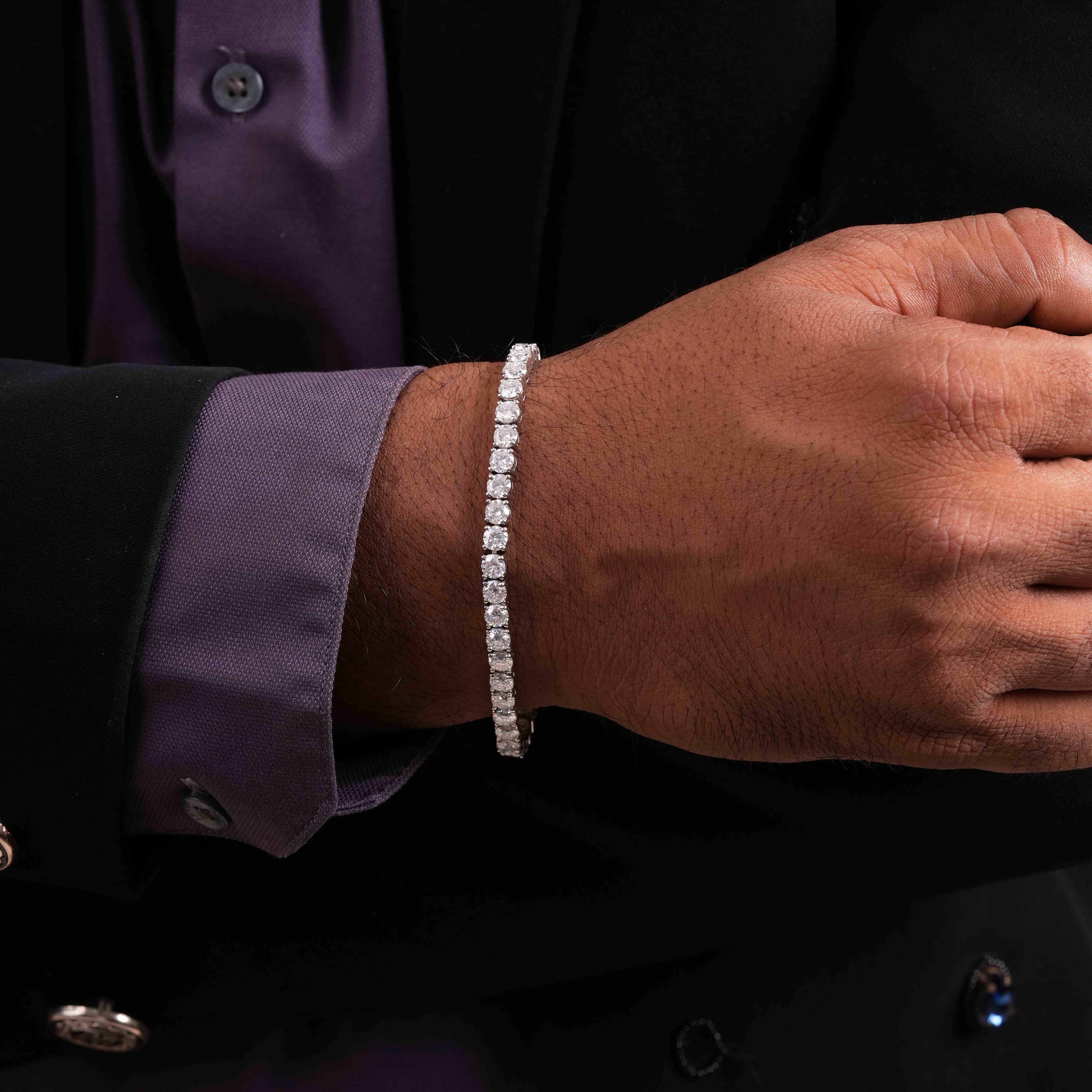 4.5 MM Round Shaped Tennis Bracelet