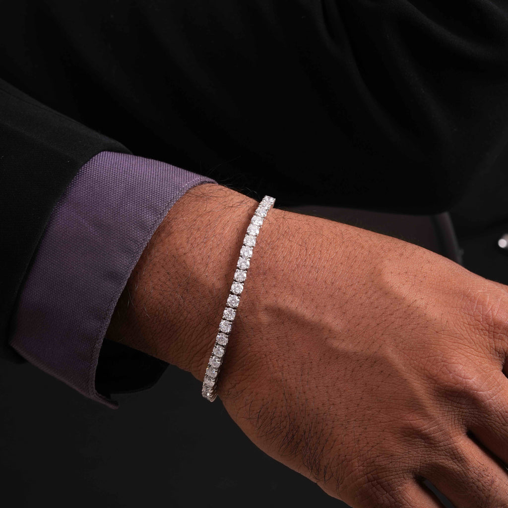 3 MM Round Shaped Tennis Bracelet