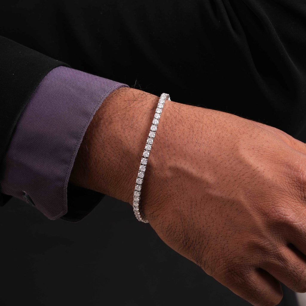 2.5 MM Round Shaped Tennis Bracelet