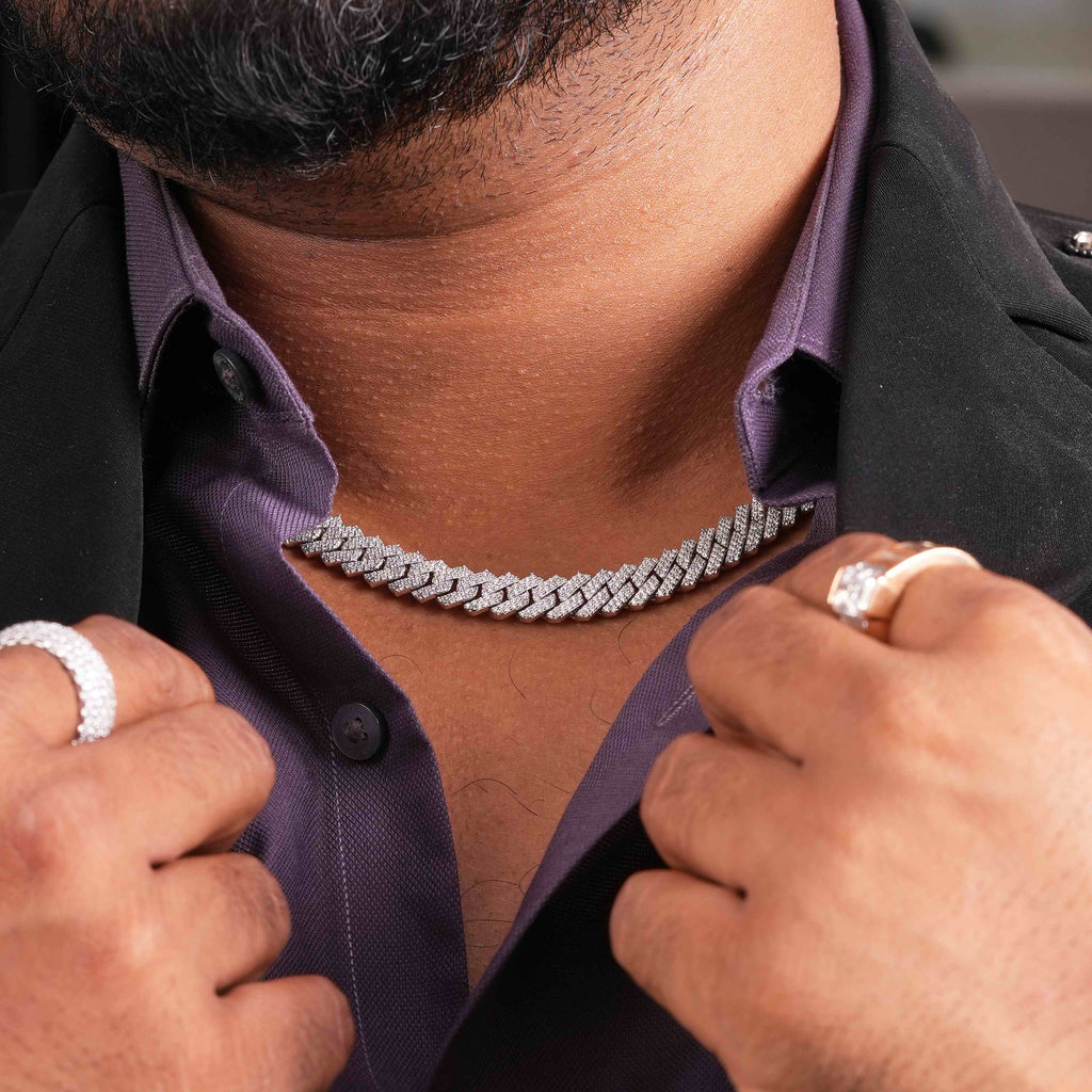 10 MM Moissanite Cuban Chain