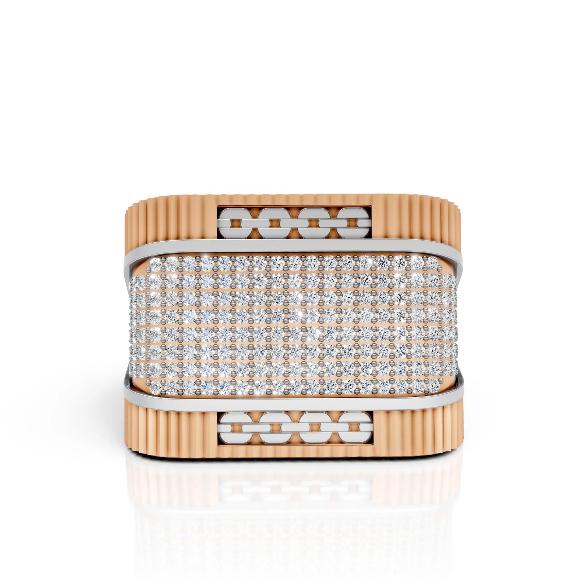 Bold Diamond Statement Men’s Ring