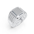 Diamond Grid Statement Ring
