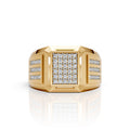 Diamond Grid Statement Ring