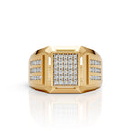 Diamond Grid Statement Ring