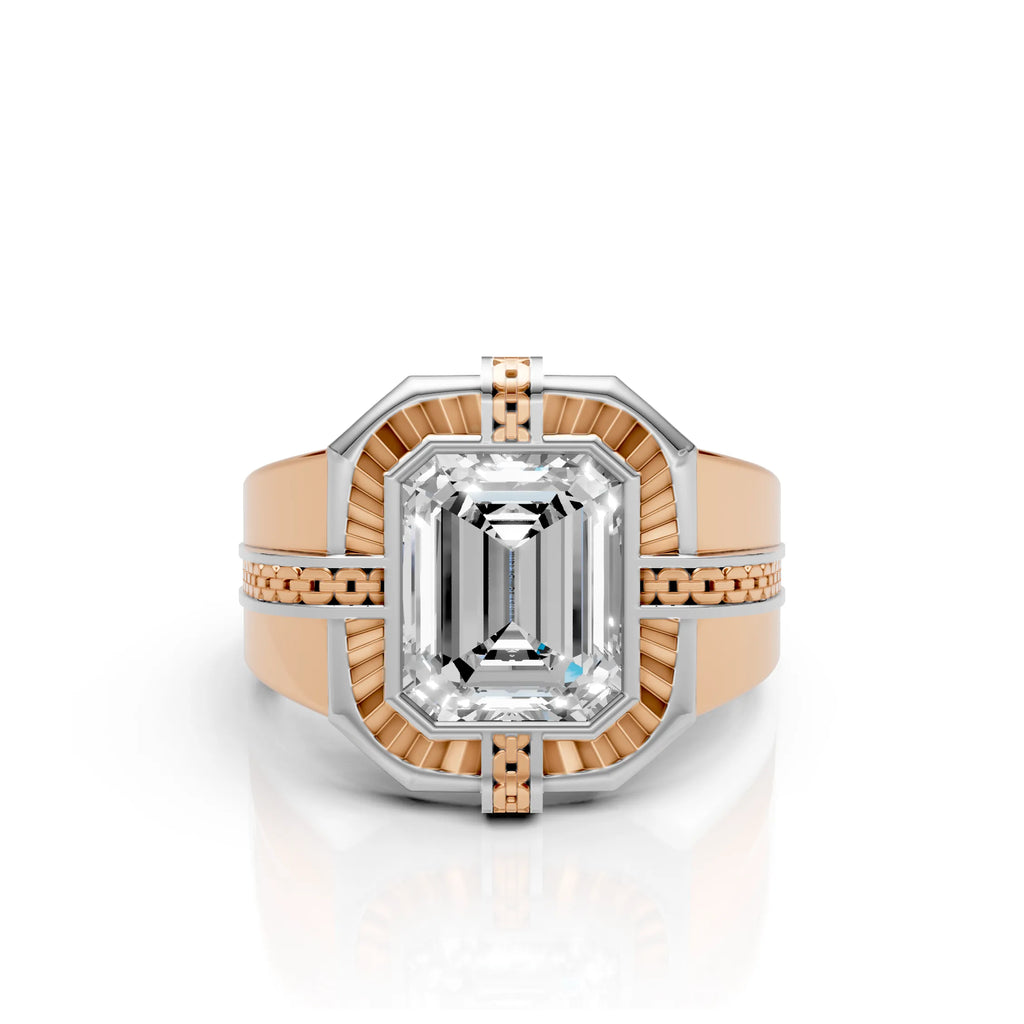 Emerald Cut Royal Ring