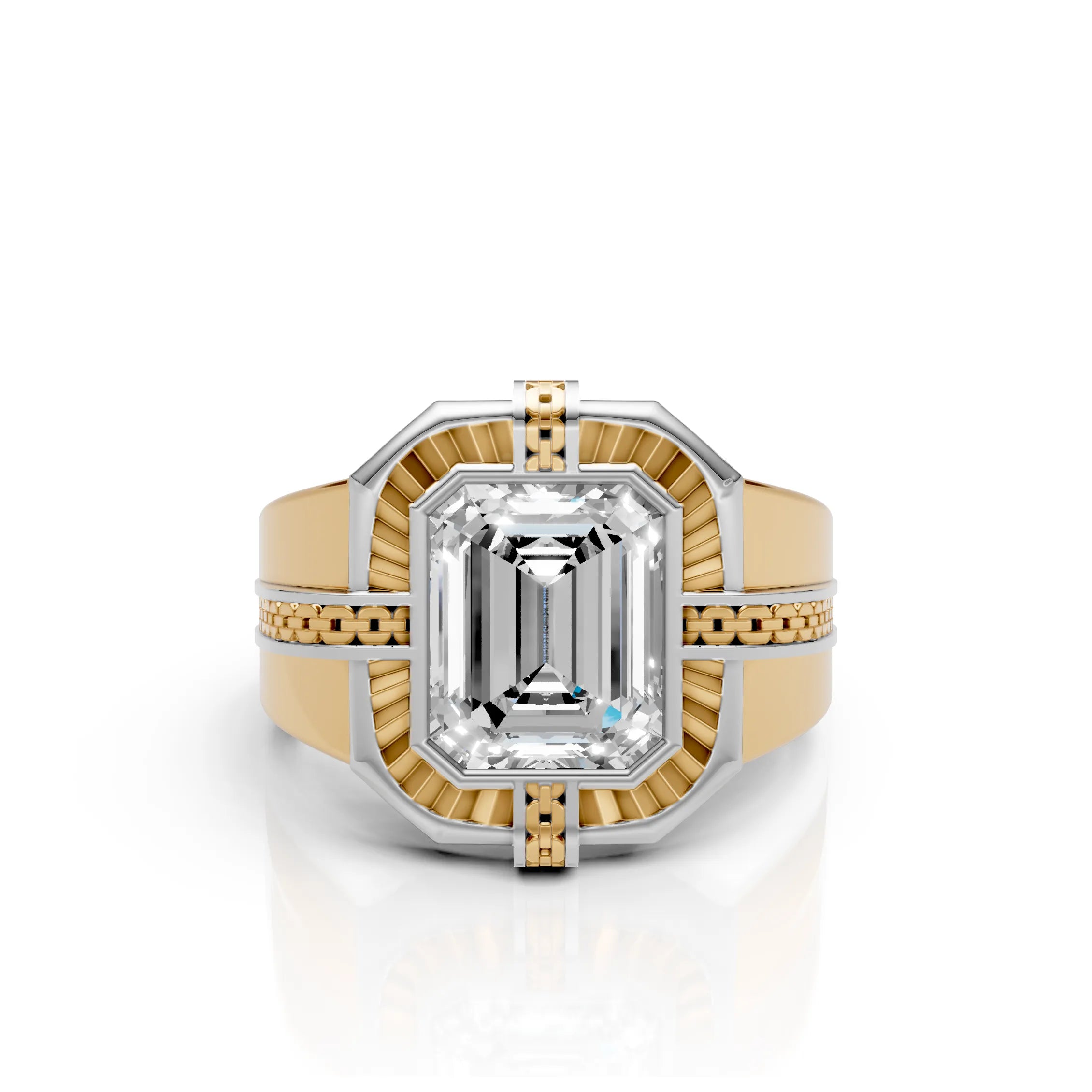 Emerald Cut Royal Ring