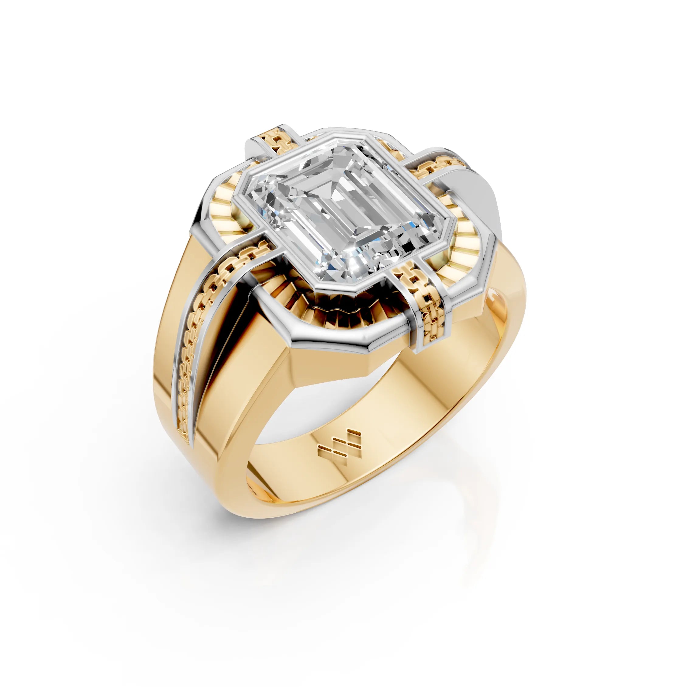 Emerald Cut Royal Ring