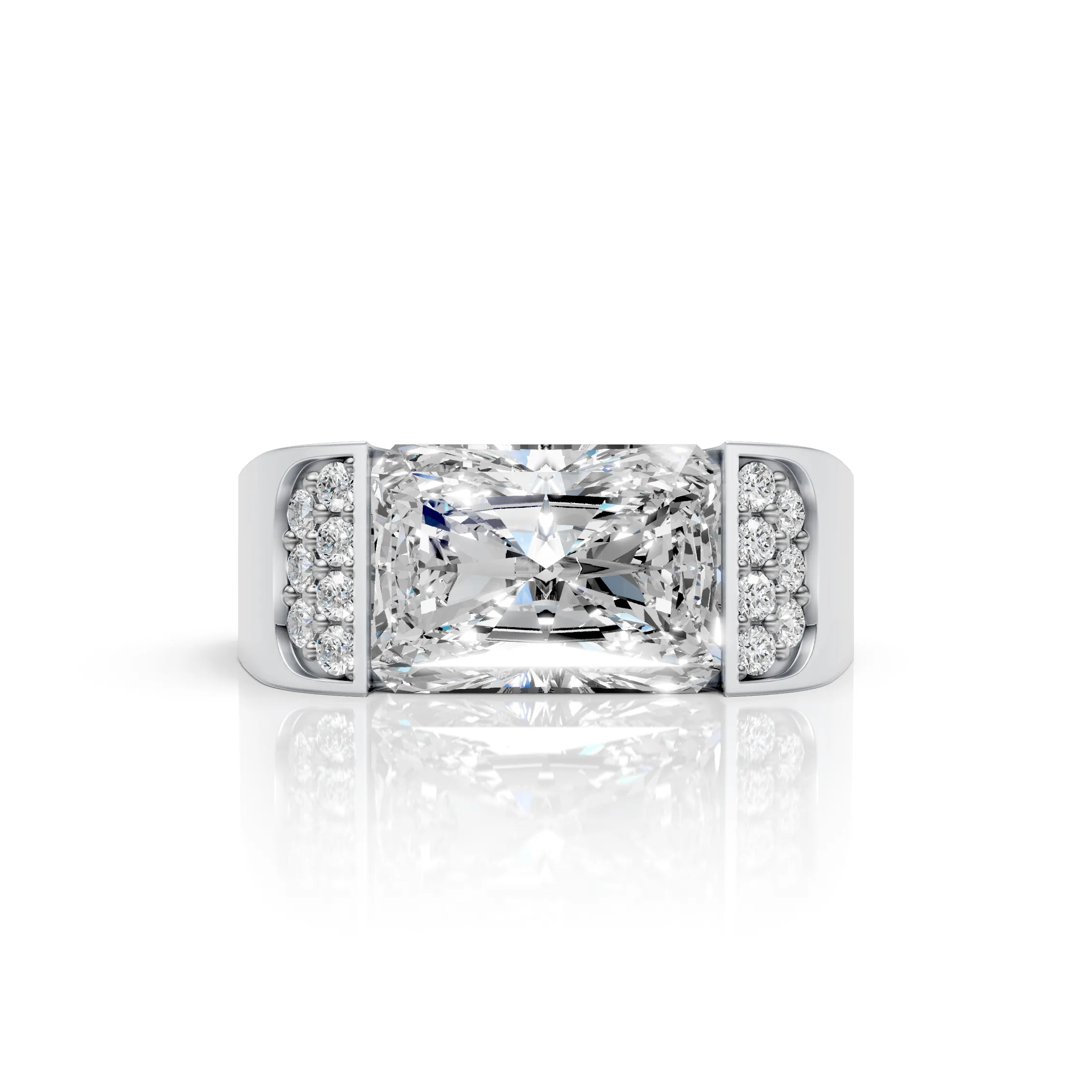 Radiant Cut Diamond Statement Ring