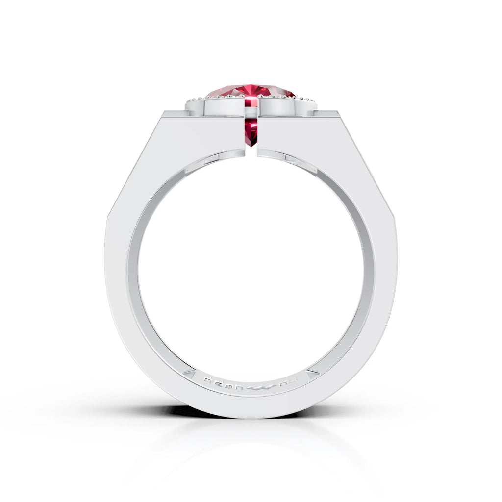 Ruby Halo Statement Ring