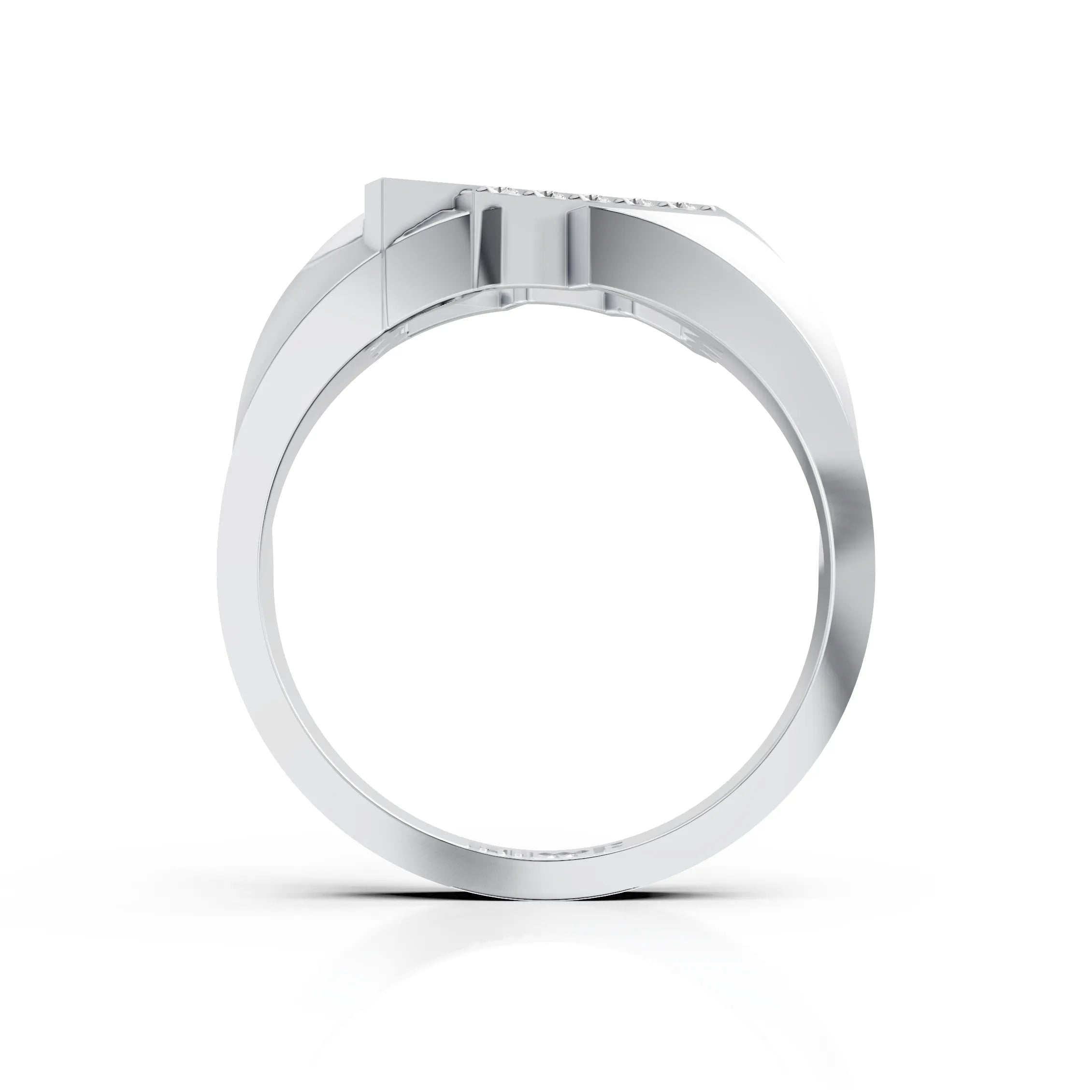 Crossline Diamond Band