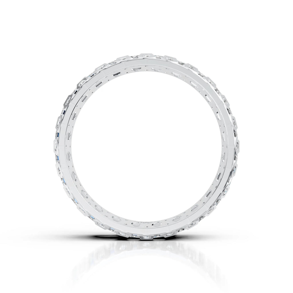 Emerald Cut Eternity Band