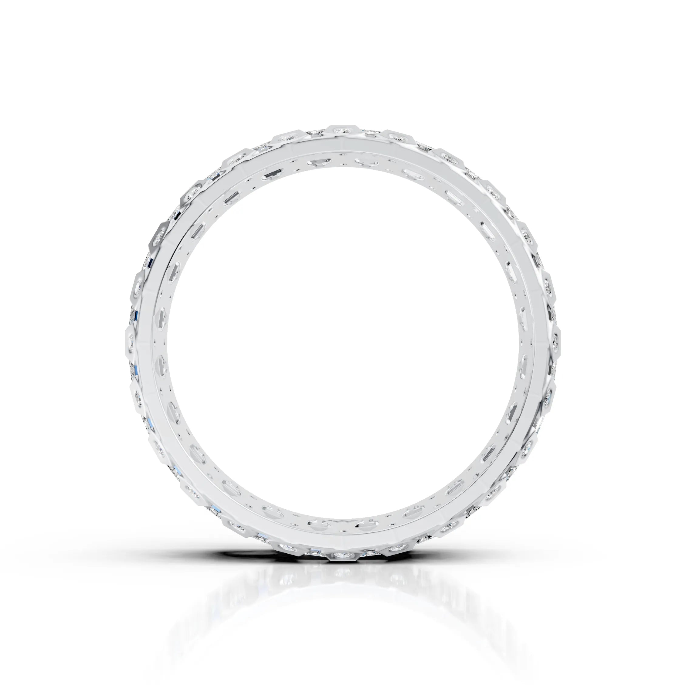 Emerald Cut Eternity Band