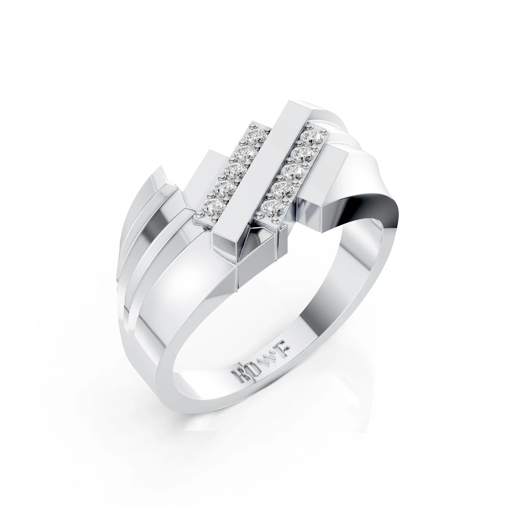 Crossline Diamond Band