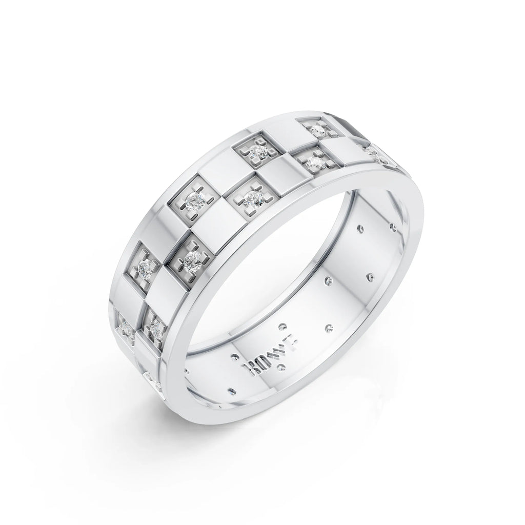 Geometric Diamond Panel Band