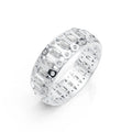 Emerald Cut Eternity Band