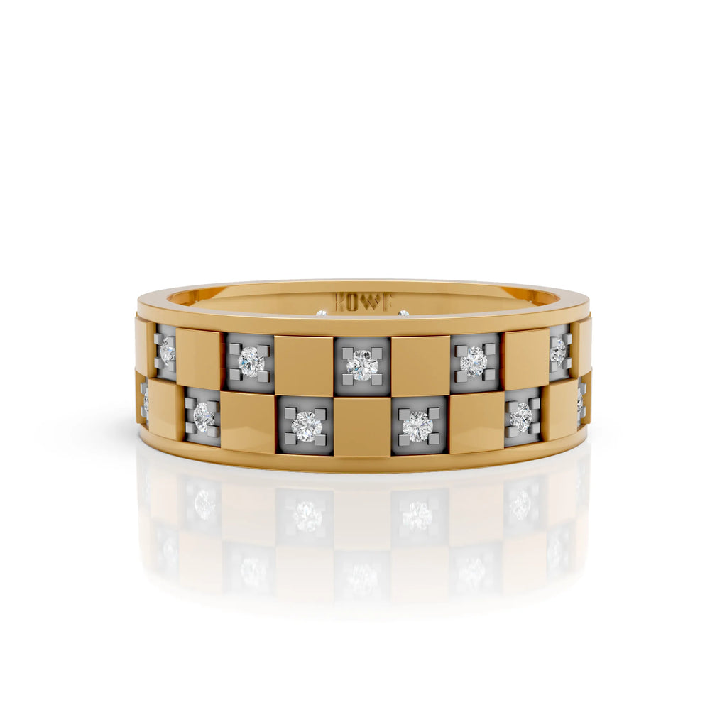 Geometric Diamond Panel Band
