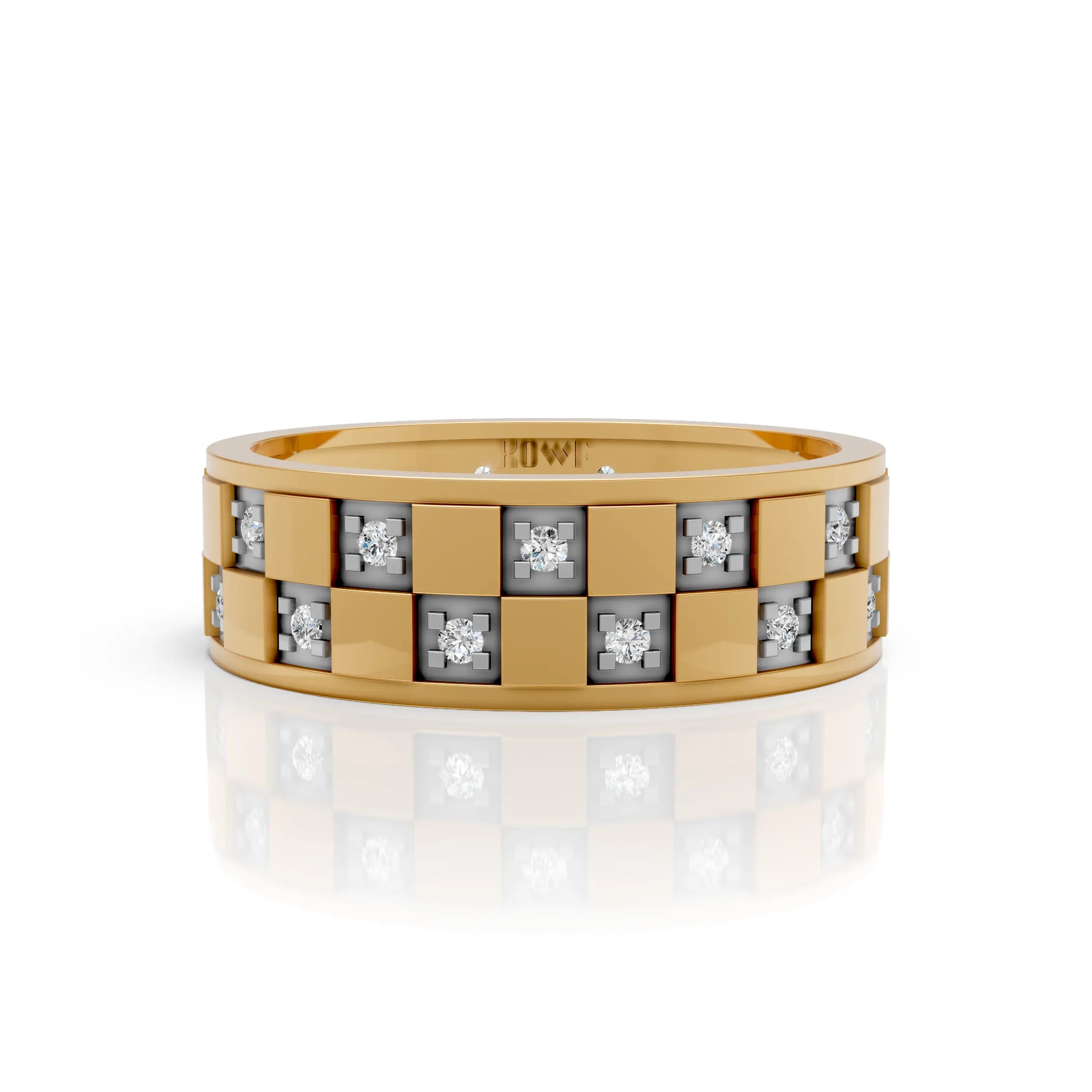 Geometric Diamond Panel Band