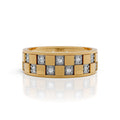 Geometric Diamond Panel Band