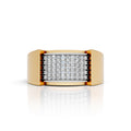 Diamond Grid Statement Ring