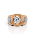 Solitaire Fluted Statement Ring