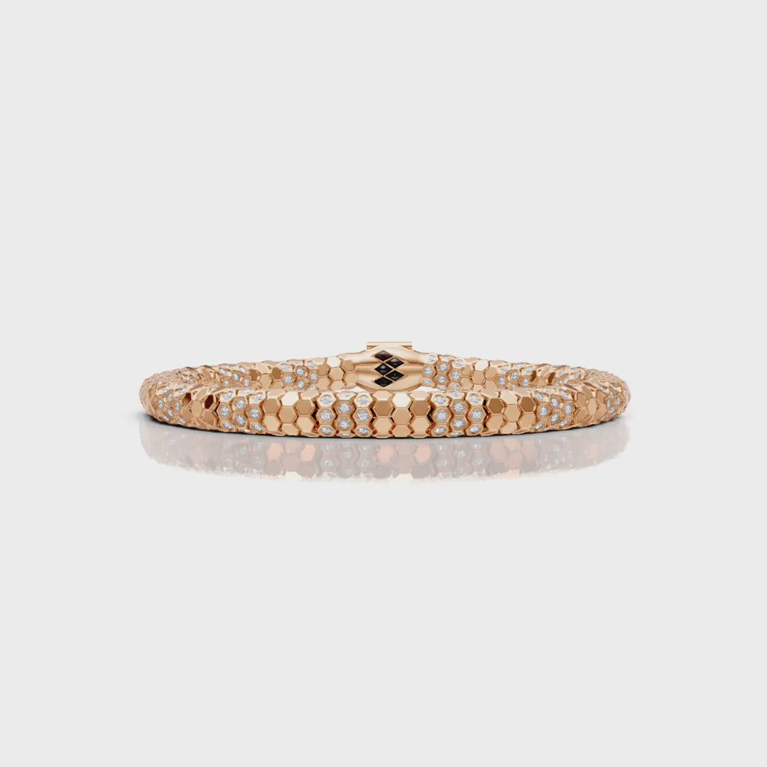 Round Diamond Rope Bracelet
