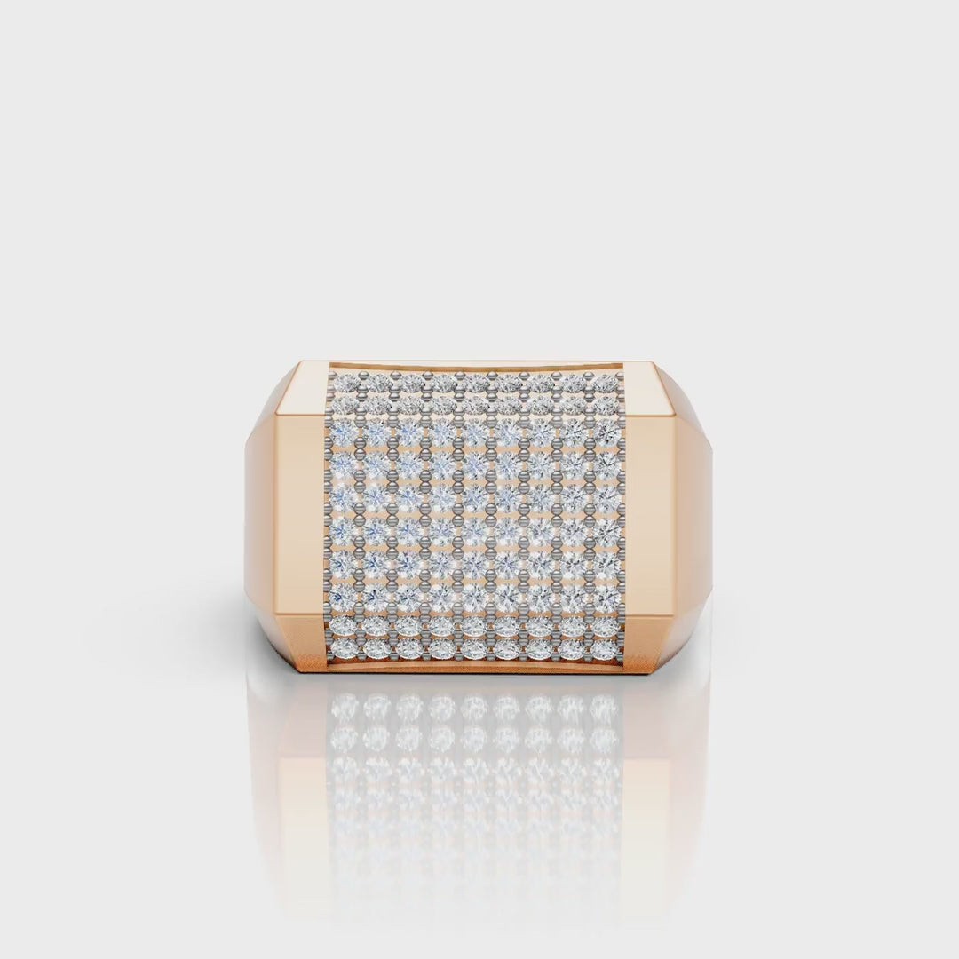 Diamond Grid Ring