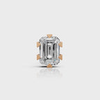 Emerald Cut Six-Prong Diamond Stud (1 PC)