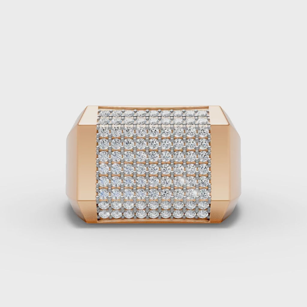 Diamond Grid Ring