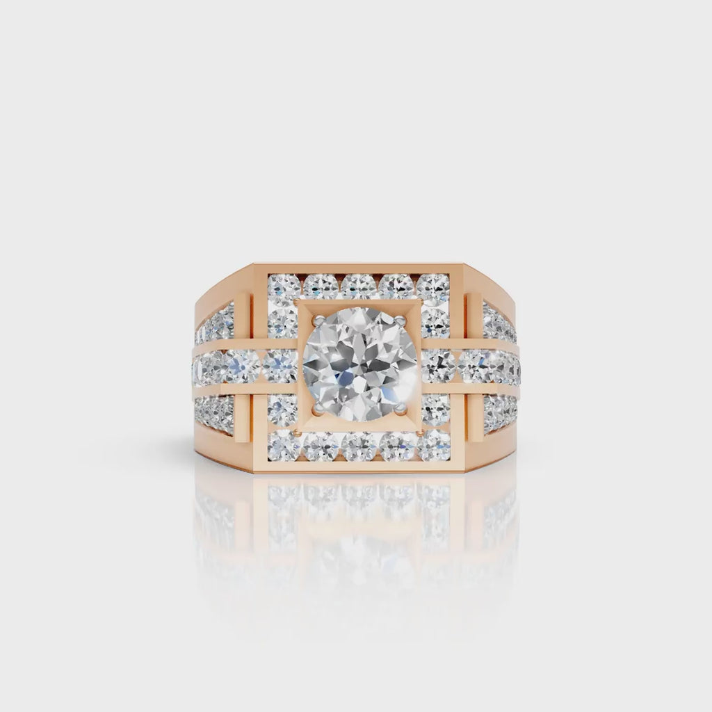 Imperial Fortress Diamond Men's Ring
