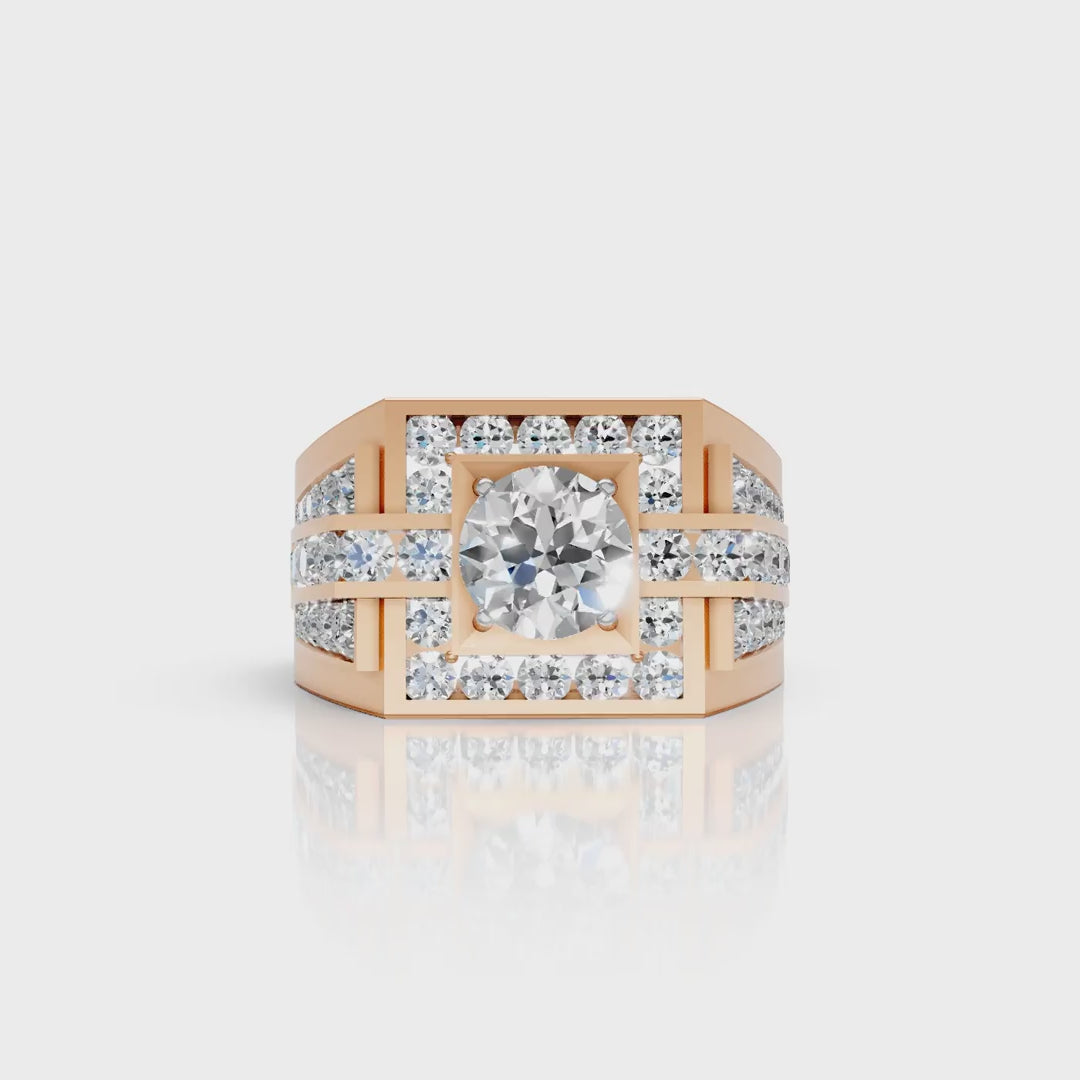 Imperial Fortress Diamond Men's Ring