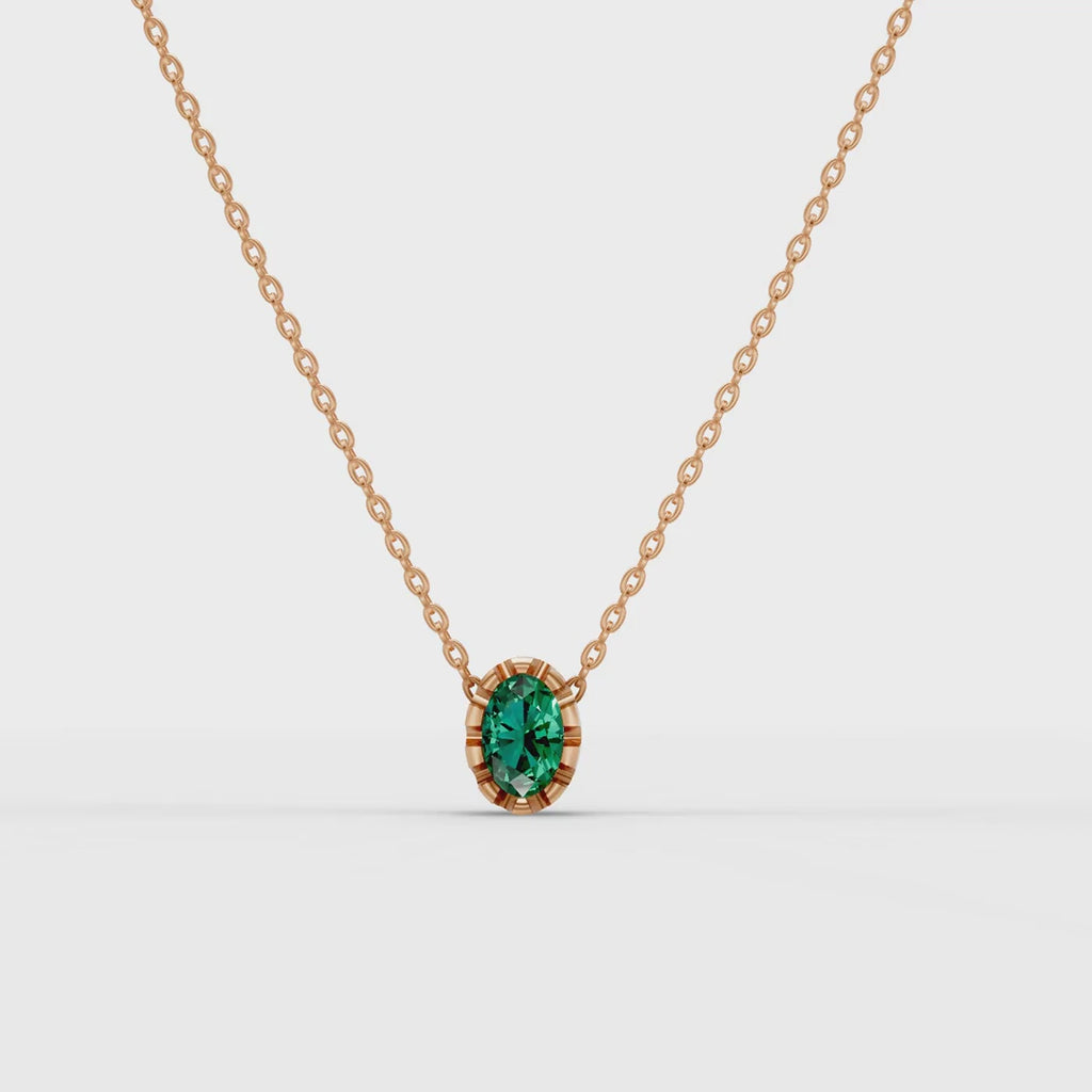 Green Oval Pendant