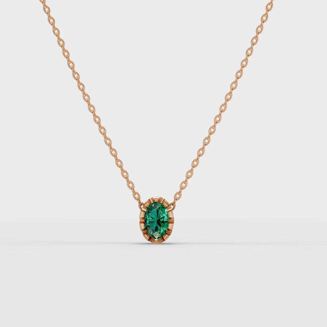 Green Oval Pendant