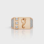 Ganesha Moissanite Statement Ring