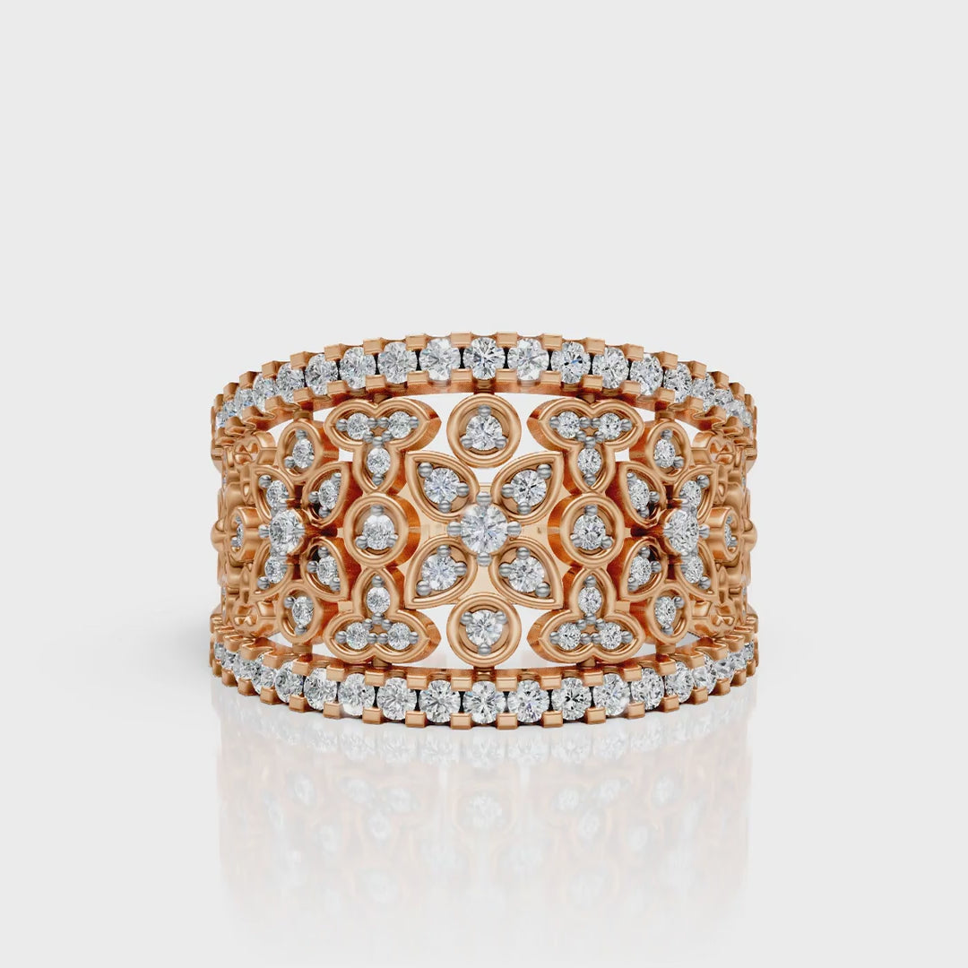 Royal Blossom Diamond Ring