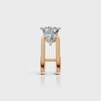 Trillion Diamond Open Hoop Stud