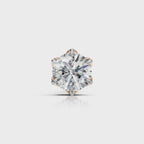 Classic Round Diamond Eight-Prong Stud