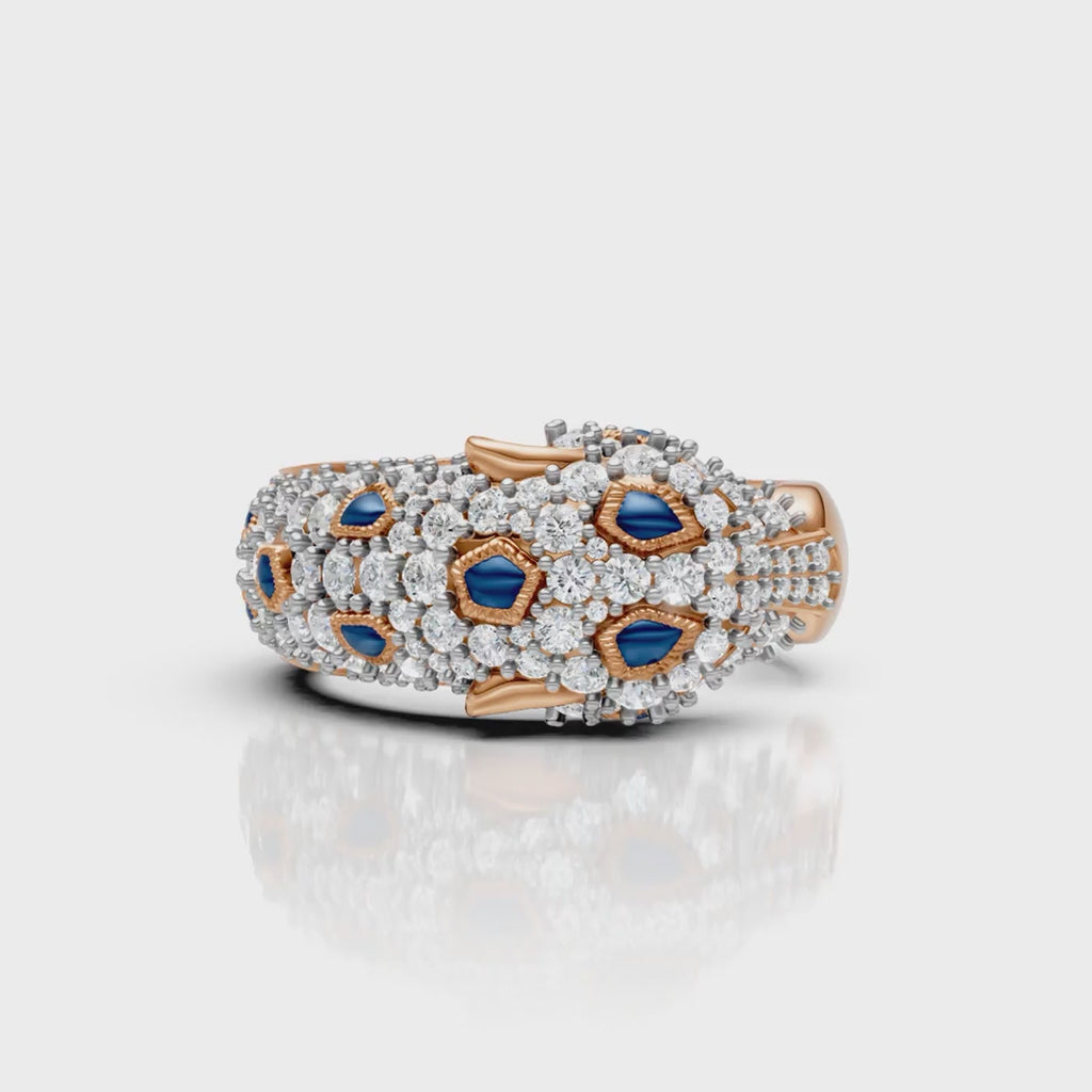 Royal Panther Diamond Ring