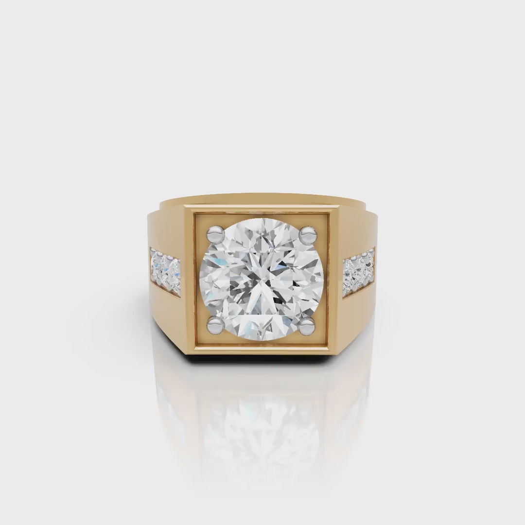 Square Solitaire Ring