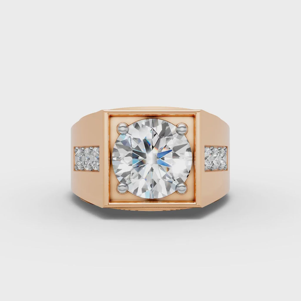 Square Solitaire Ring