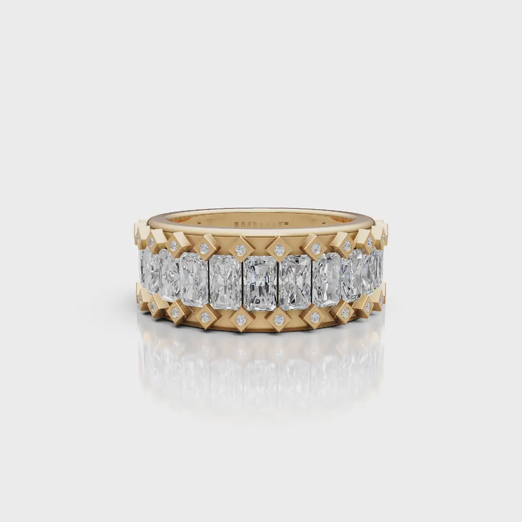 Radiant Shape Band Ring