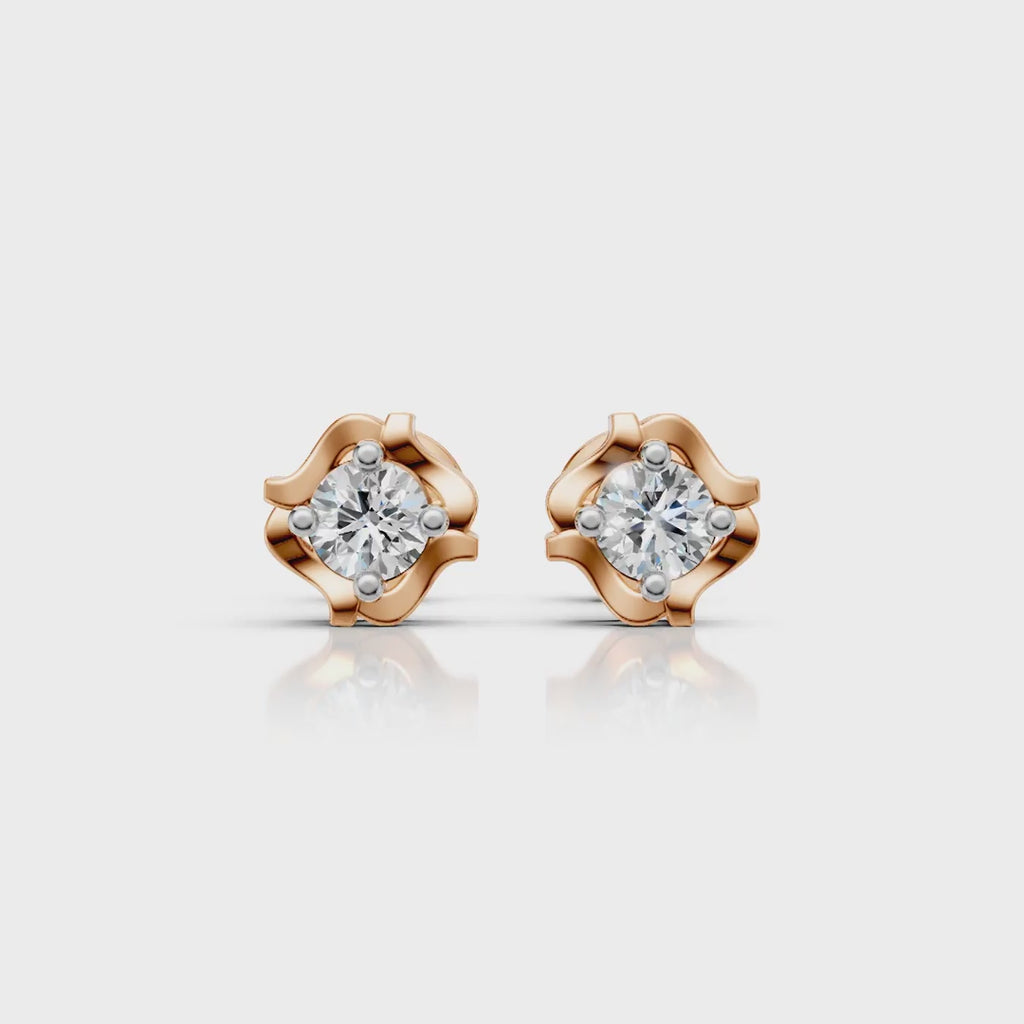 Blossom Solitaire Studs