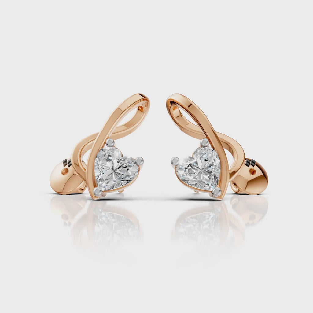 Celeste Heart Earring (1 Pair)