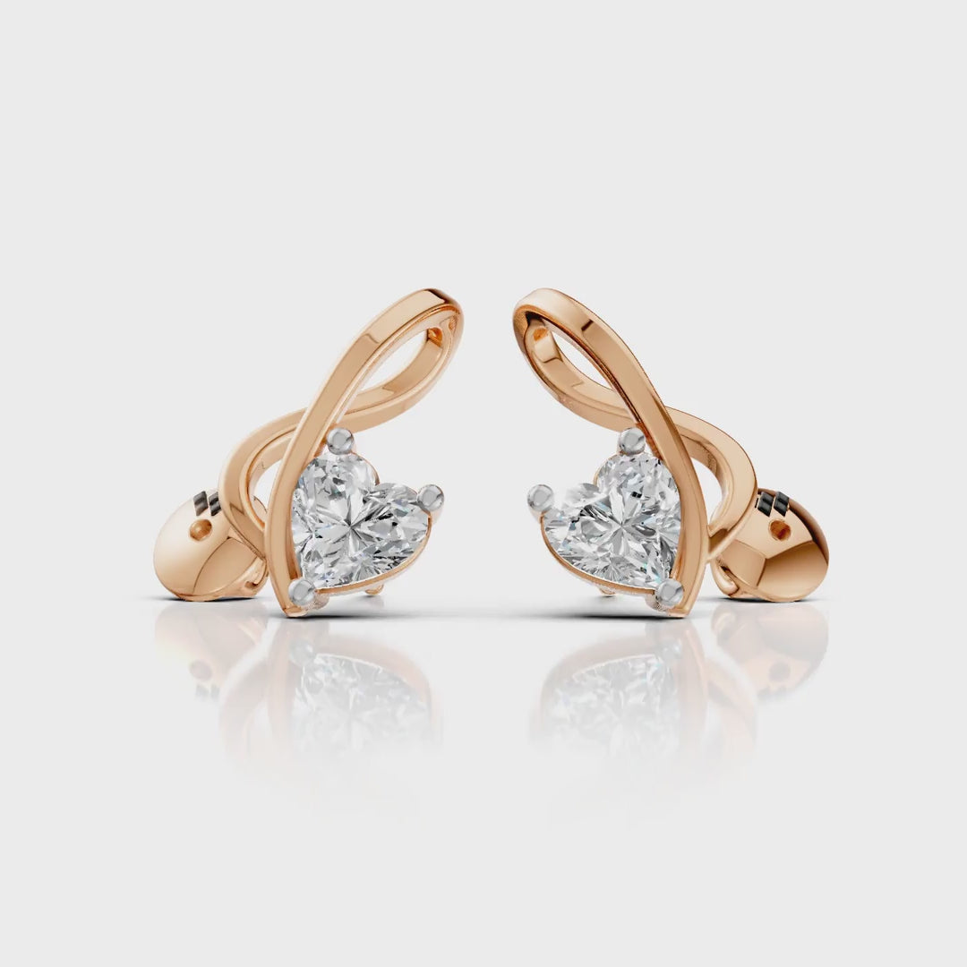 Celeste Heart Earring (1 Pair)