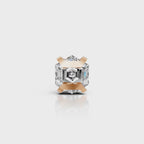 Hexagon Diamond Bar Claw Stud (1 PC)