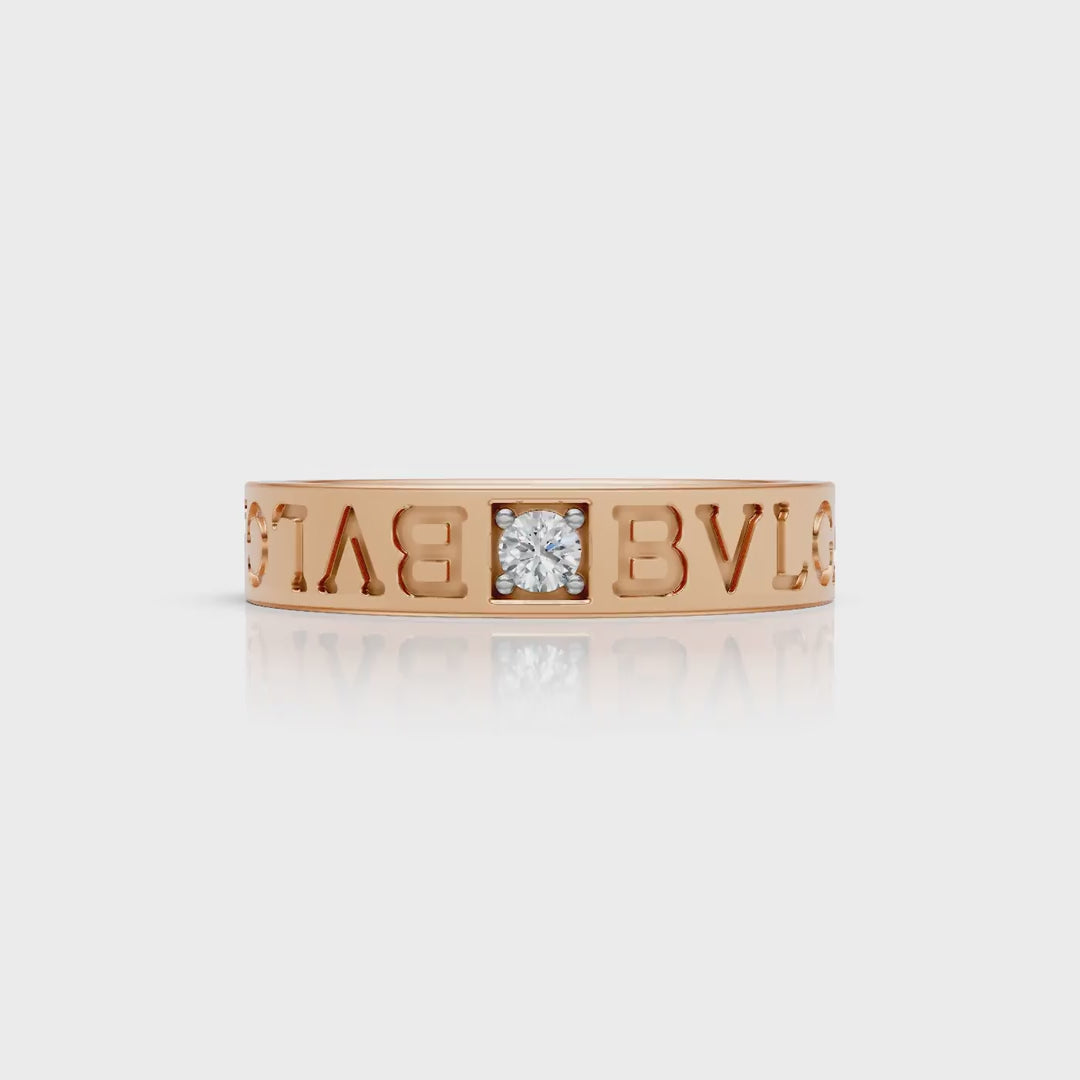 Custom Letter Diamond Ring